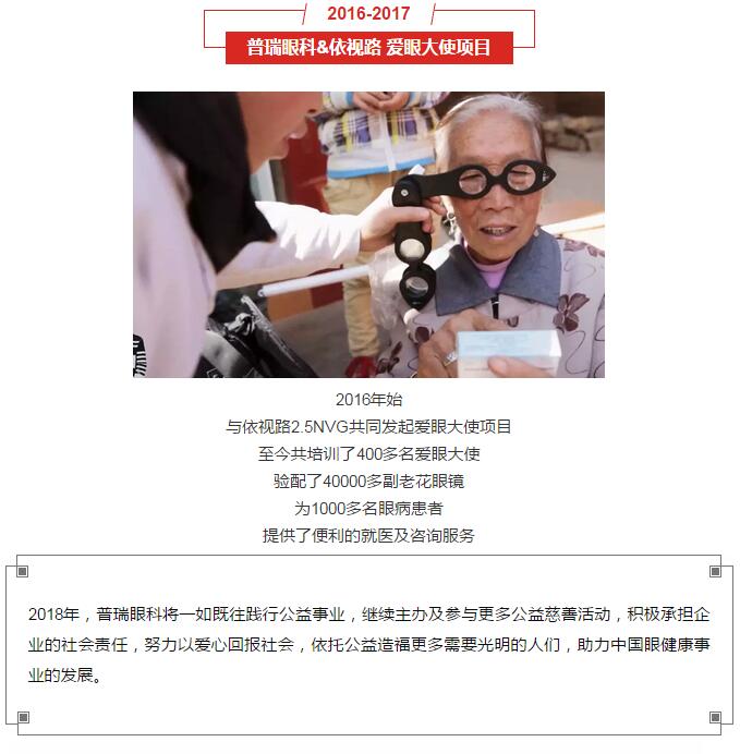 普瑞眼科榮獲第七屆中國公益節(jié)"2017年度責任品牌獎"
